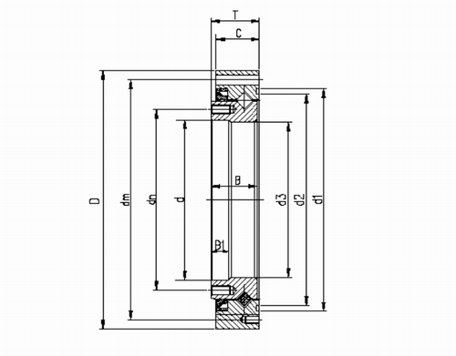 諧波減速器用軸承SHG(SHF)型結(jié)構(gòu)尺寸